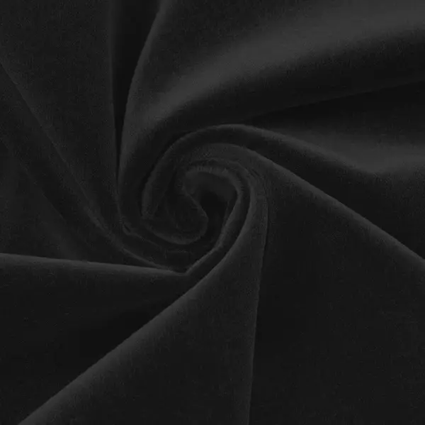 100% Baumwolle Samt "Fashion Classic 3" Farbe Schwarz Zertifiziert