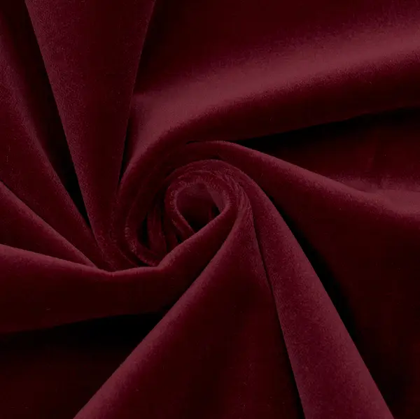 Nur Heute 100% Baumwolle Samt "Fashion Classic 3" Farbe Bordeaux