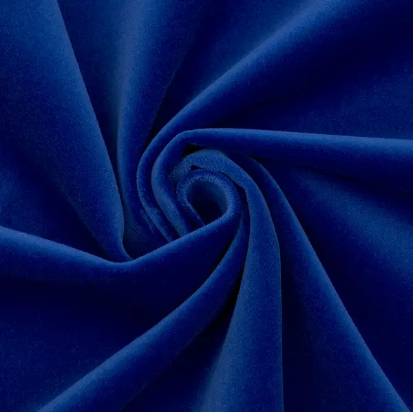 100% Baumwolle Samt "Fashion Classic 3" Farbe Royal-Blau Versand Am Gleichen Tag