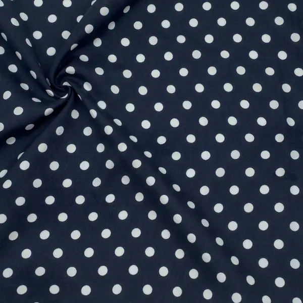 Viskose Musselin "Tupfen Groß 4" Farbe Navy-Blau Jetzt Kaufen