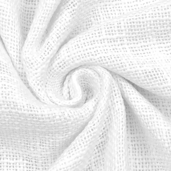 Must-Have 100% Baumwolle "Slub Cotton" Farbe Weiss