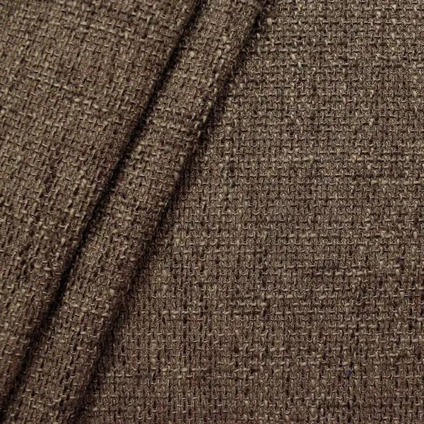 Sonderangebot 11,00 Meter - Polsterstoff Möbelstoff Bouclé Optik Artikel Lawa Farbe Dunkel-Braun