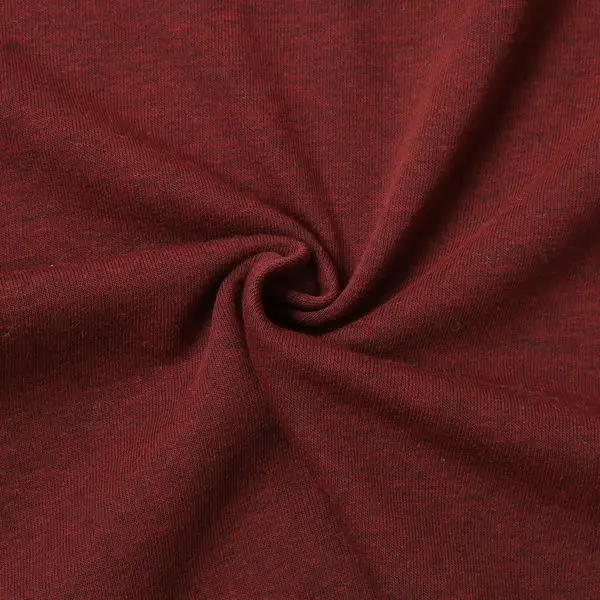 Sonderaktion Sweatshirt Baumwollstoff "Melange 3" Farbe Weinrot