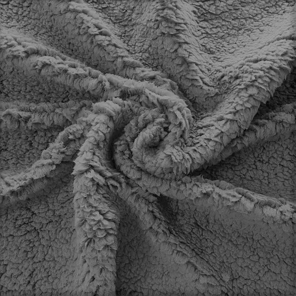 Teddy Plüschstoff "Super Soft 2" Farbe Grau Geprüft