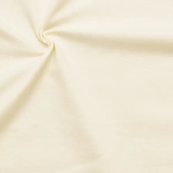 Organic Baumwoll Stretch Jersey Farbe Creme-Weiss Nur Heute