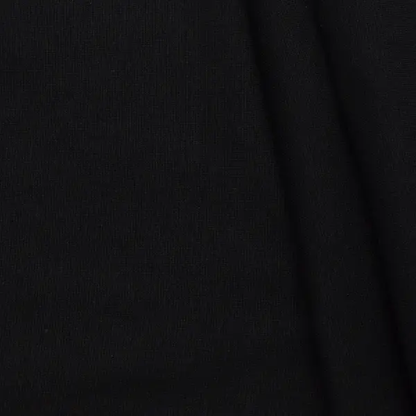 Super-Preis Bio Baumwoll Bündchenstoff "Organic" Farbe Schwarz