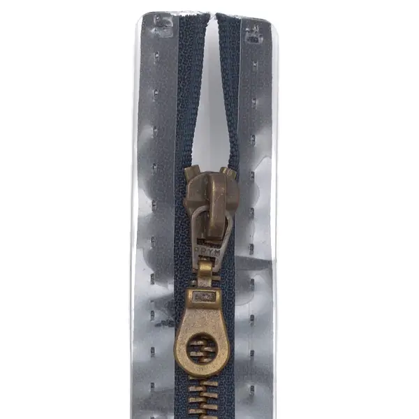 Saisonangebot Prym Metall Reißverschluss M5 Typ 10 teilbar 40 cm Altmessing - Farbe 210 Marine