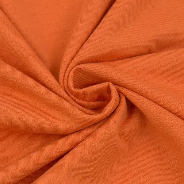 Preisreduziert 100% Baumwolle Single Jersey "Color 4" Farbe Orange