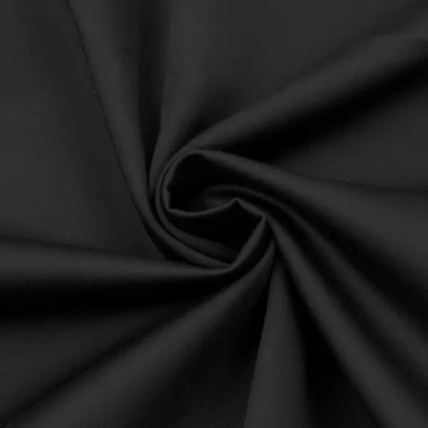 Stretch Baumwolle Satin Farbe Schwarz Sonderaktion