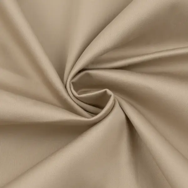 Stretch Baumwolle Satin Farbe Beige Begrenztes Angebot