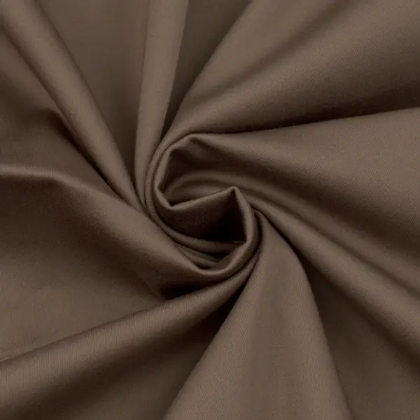 Stretch Baumwolle Satin Farbe Dunkel-Braun Neu Im Sortiment