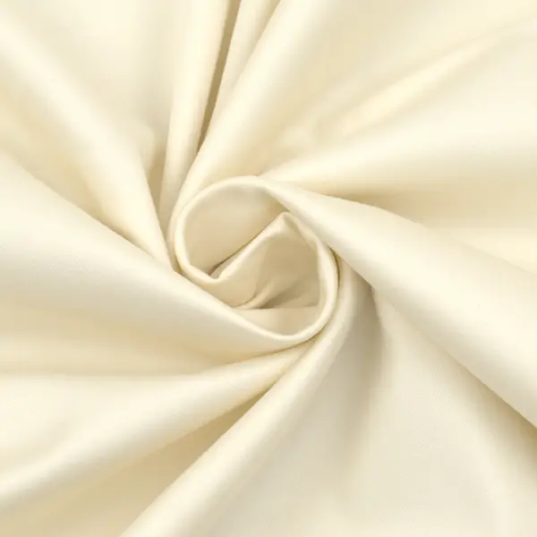 Sale Stretch Baumwolle Satin Farbe Ecru