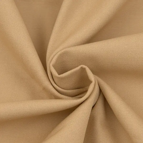 Stretch Baumwollstoff "Peach Finish" Farbe Beige Top-Preis