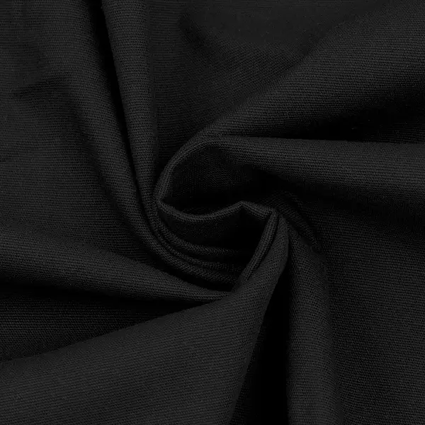 Stretch Baumwollstoff "Peach Finish" Farbe Schwarz Schnäppchen