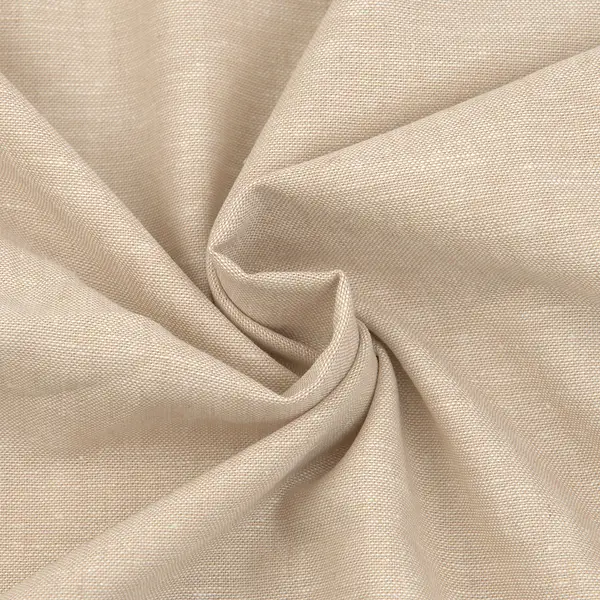 Knallerangebot Leinen-Baumwolle "Melange" Farbe Hell-Beige