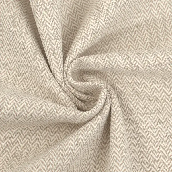 Markenprodukt Jacquard Dekostoff "Zick Zack" Farbe Ecru-Beige