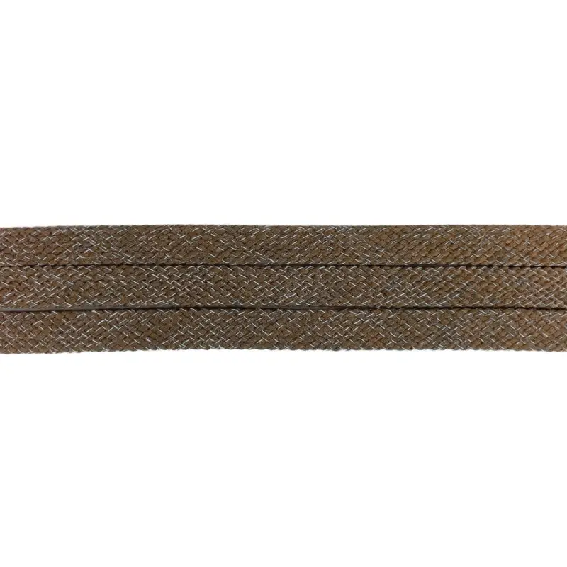 Top-Preis Flachkordel Hoodieband 17mm Farbe Braun Melange