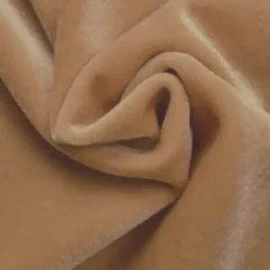 Stretchsamt - Hellbeige - 12 Schneller Versand