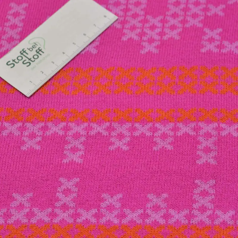 Meistverkauft Jacquard Strick "Krisskross" SBS10571