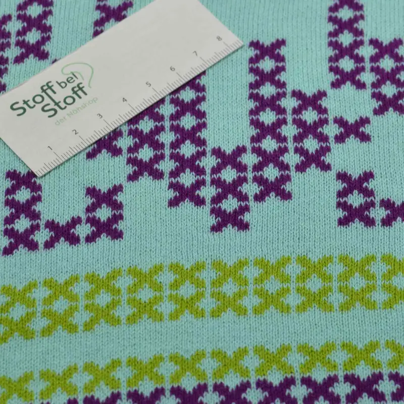 Neuheit Jacquard Strick "Krisskross" SBS10572