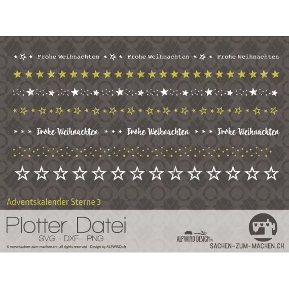 Mega-Angebot Plotterdatei "Adventskalender" #3 - ALPWIND