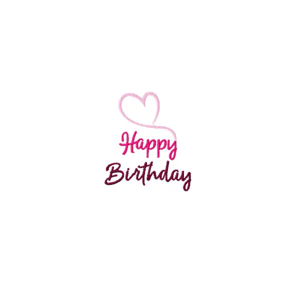 Preisknaller Stickdatei Schriftzug Happy Birthday, Glückwunsch, Geburtstag, Schrift