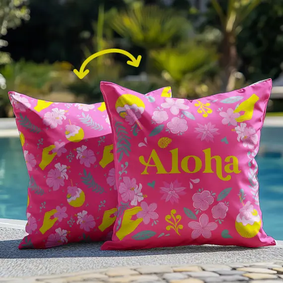 Genähtes Kissen inkl. Inlet - Vacay - Aloha - Mein Hanseherz Top-Seller