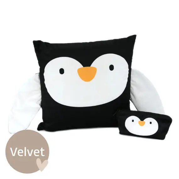 Kissenstoff - DIY-Tierkissen - Adorable Animals - Pinguin - Velvet - abby and amy Neu