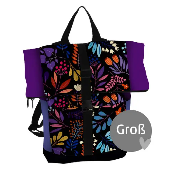 DIY-Nähset - Rucksack - Nepal - Darling Things - Nature's Best - Flowers - Hamburger Liebe - abby and amy Letzte Chance