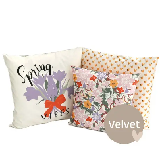 Nur Für Kurze Zeit Kissenstoff - DIY - Kissen-Set - Spring Is Here - Velvet - Irene Pacha - abby and amy