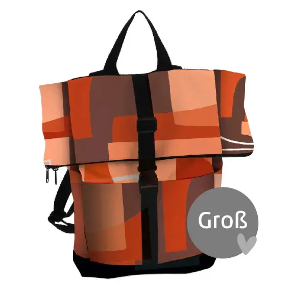 DIY-Nähset - Rucksack - Nepal - Happy Herbst - Orange - abby and amy Jetzt Kaufen
